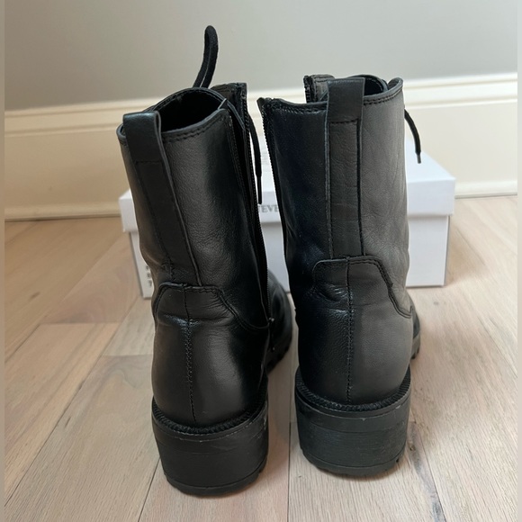 Steve Madden rucker black upper leather boots - Picture 4 of 6